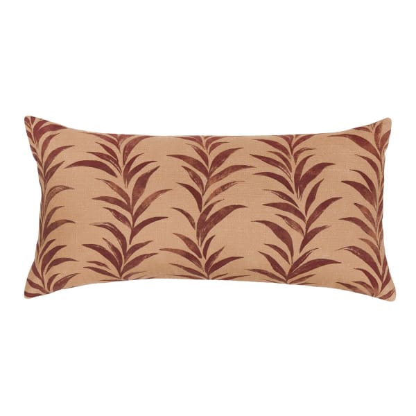 Radiant Oasis - Alula Pillow 14' x 26' - Sienna/Burgundy