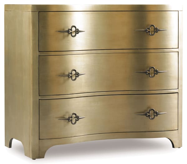 Sanctuary - 3-Drawer Shaped Front Chest - Gold
