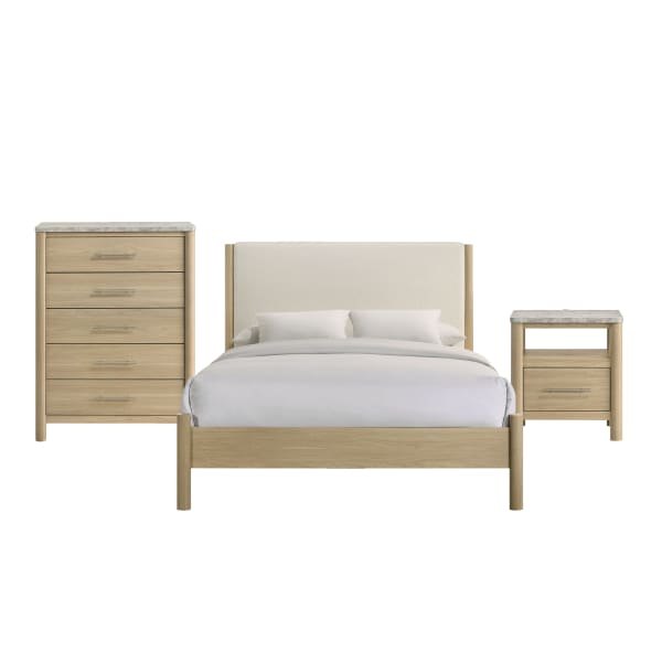 Jonas - Queen 3 Piece Bedroom Set - Natural