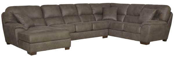 Royce - 3 Piece Sectional With LSF Chaise - Brown