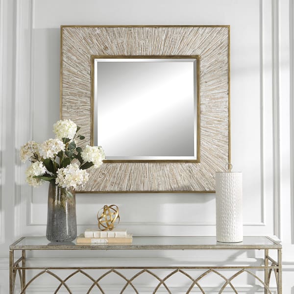 Wharton - Square Mirror - Gold