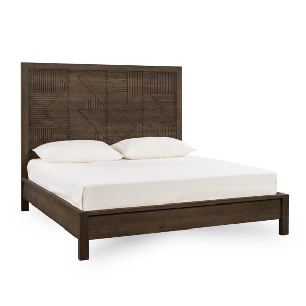 Santa Clara - Queen Solid Wood Bed - Brown