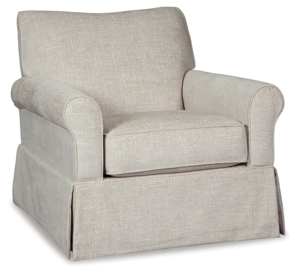 Searcy - Swivel Glider Accent Chair - Quartz