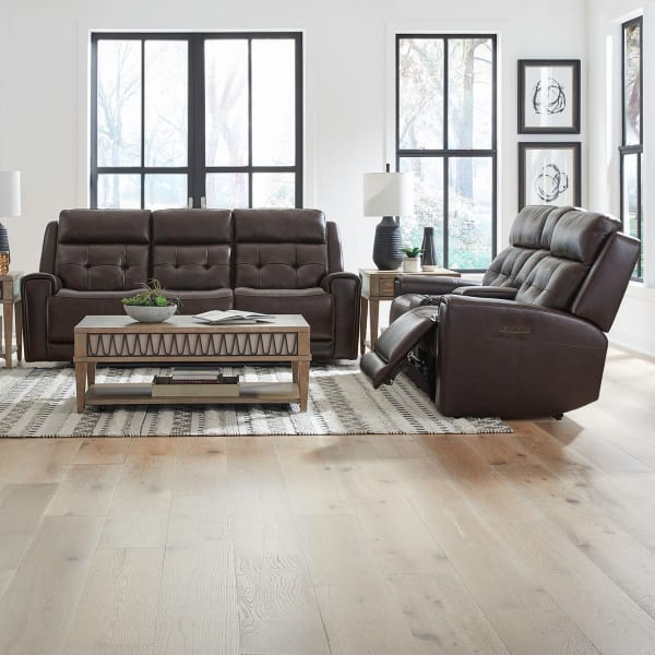 Carrington - Sofa & Loveseat - Dark Brown