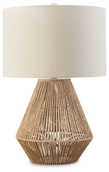 Clayman - Natural / Brown - Paper Table Lamp 