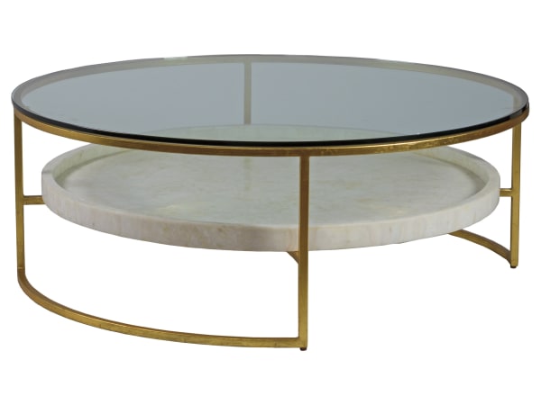 Signature Designs - Cumulus Large Round Cocktail Table - Yellow