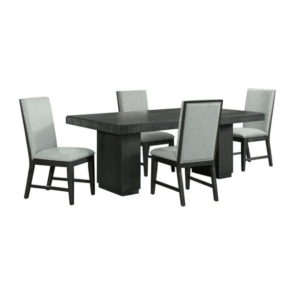 Donovan - 5 Piece Standard Height Dining Set (Table And Four Side Chairs) - Gray