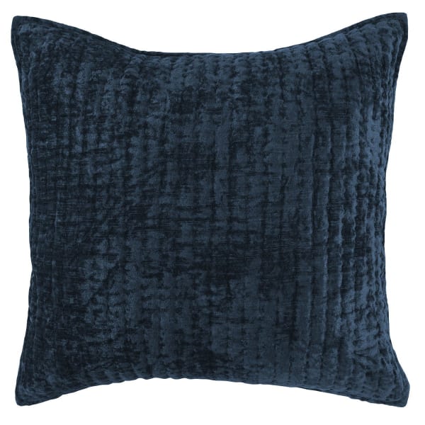 Bari - Velvet Euro Sham - Ocean Blue