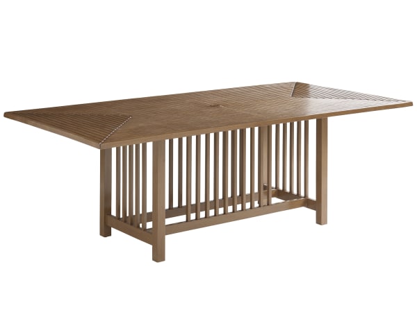 St Tropez - Rectangular Dining Table - Light Brown