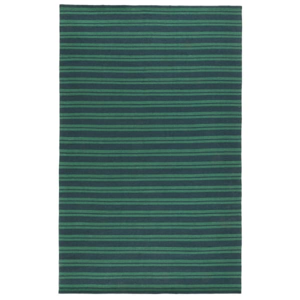 Performance Palma Stripe - Performance Rug - Blue