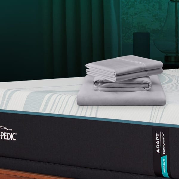 Tempur-Adapt - Tempur-Adapt Luxe Egyptian Cotton Sheets - Graphite - California King