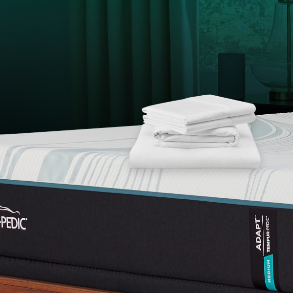 Tempur-Adapt - Tempur-Adapt Luxe Egyptian Cotton Sheets - White - Full