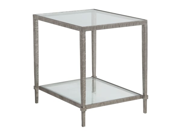 Metal Designs - Claret Rectangular End Table