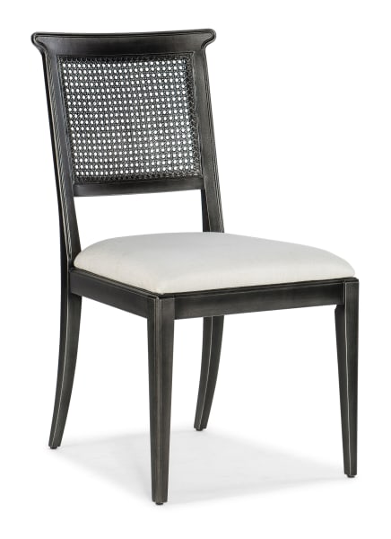 Charleston - Upholstered Seat Side Chair (Set of 2) - Black / Gray