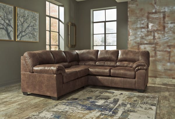 Bladen - Coffee - Left Arm Facing Loveseat, Right Arm Facing Sofa Sectional