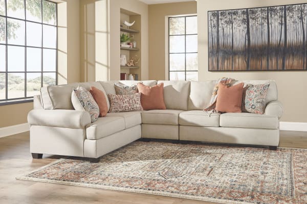 Amici - Linen - Left Arm Facing Sofa With Corner Wedge 3 Pc Sectional