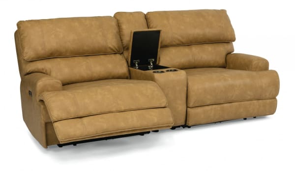 Floyd Power Reclining Loveseat with Console & Power Headrests
