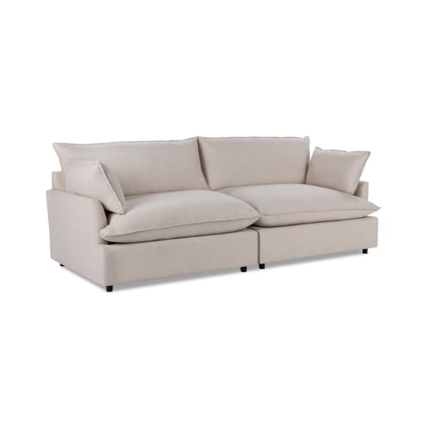 Caplan - Upholstered 2 Piece Modular Sectional - Dawn Flax