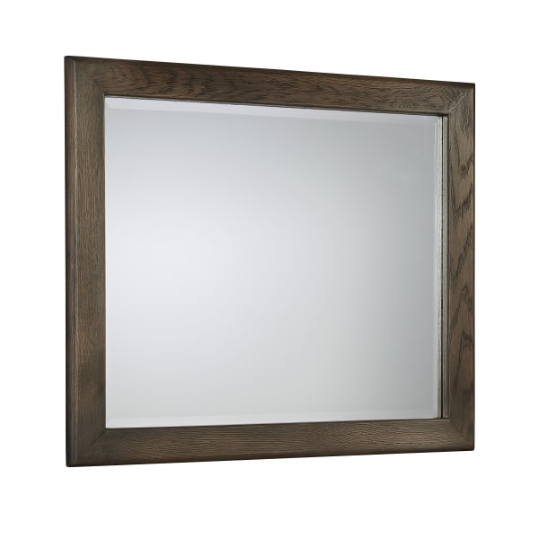 Crafted Oak - Landscape Mirror Beveled Glass - Dark Brown