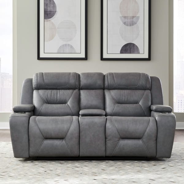 Chapman - Loveseat With Console P2 & ZG - Gray
