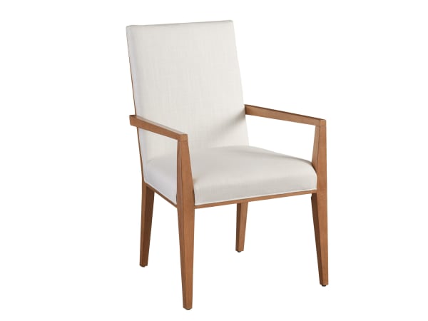 Laguna - Mosaic Upholstered Arm Chair - White