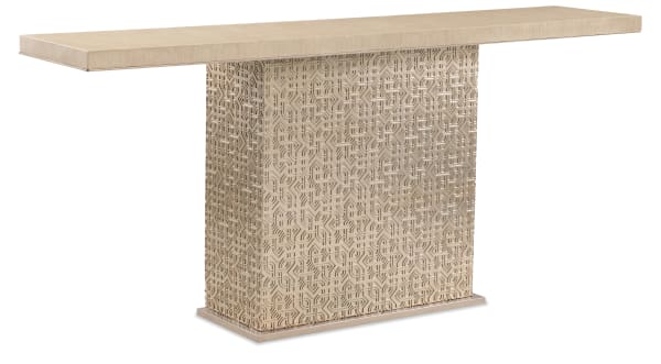Geometry - Console Table - Polished Limestone