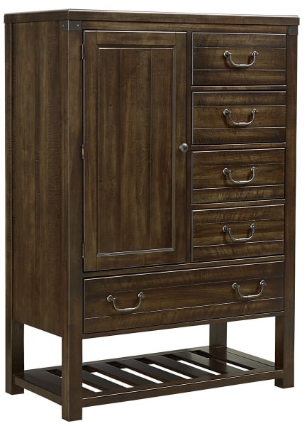 Standing Chest - Standing Chest - 5 Drawers and 1 Door