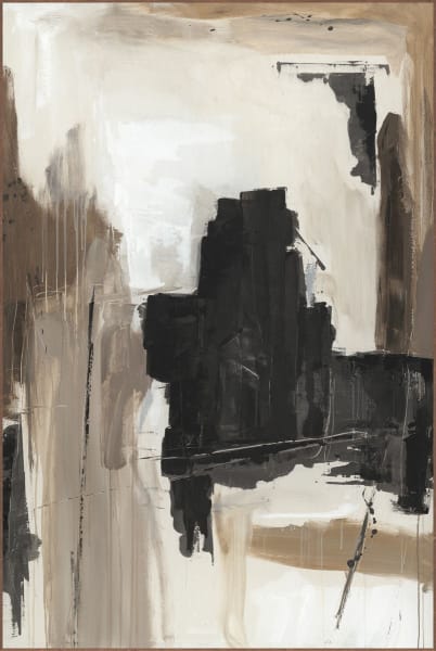 Sol - 48" x 72" Painting Art By Buddy Whitlock - Light Brown / Black