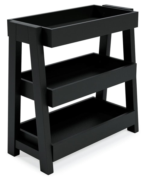 Blariden - Metallic Gray - Shelf Accent Table