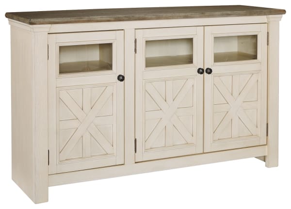 Bolanburg - White / Brown / Beige - Large TV Stand