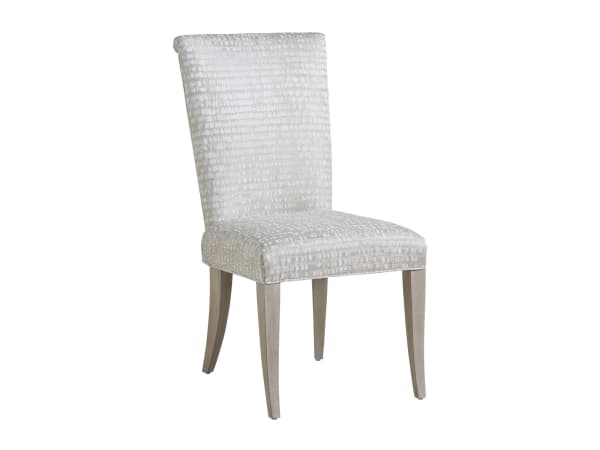 Malibu - Serra Upholstered Side Chair - Pearl Silver
