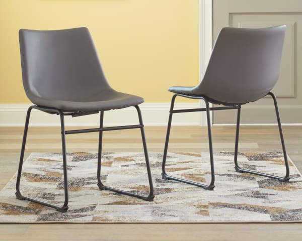 Centiar - Gray - Dining UPH Side Chair (Set of 2)