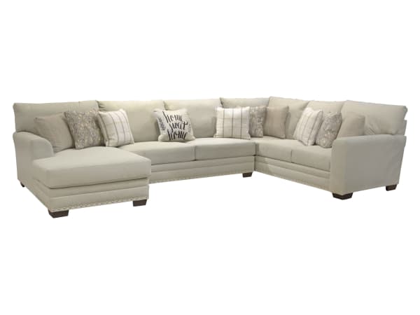 Middleton - 3 Pieces Sectional With Left Side Facing Chaise - Cement