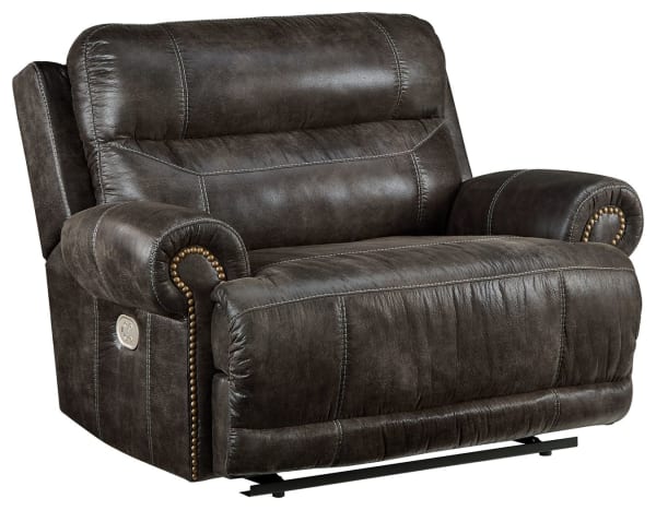 Grearview - Charcoal - Wide Seat Power Recliner