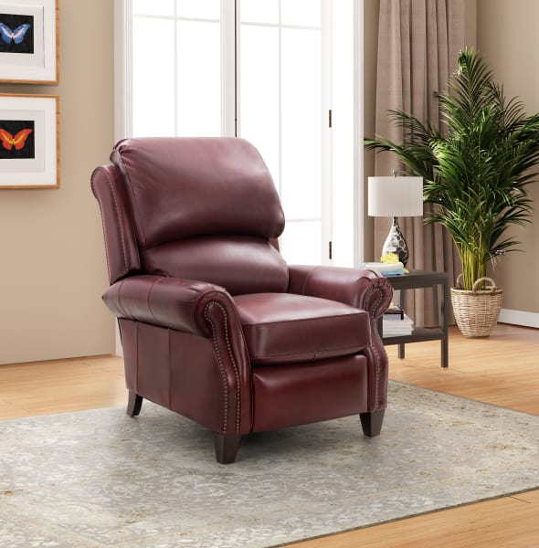 Churchill - Push Thru The Arm Recliner - Cabernet