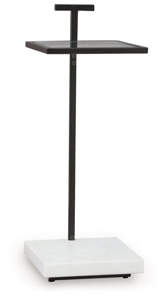 Mannill - Accent Table - Black / White