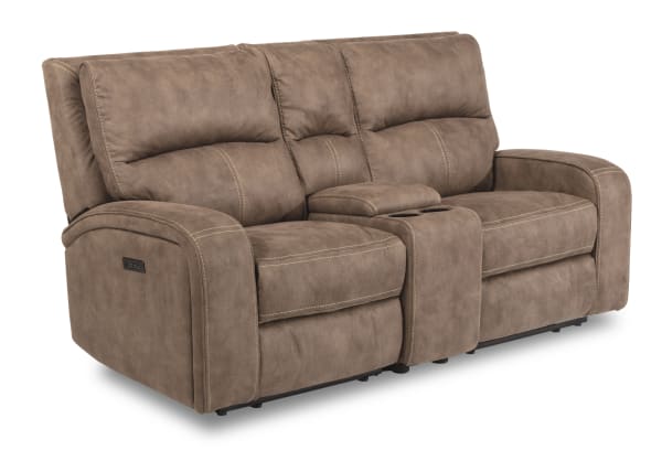 Nirvana - Power Reclining Loveseat with Console & Power Headrests