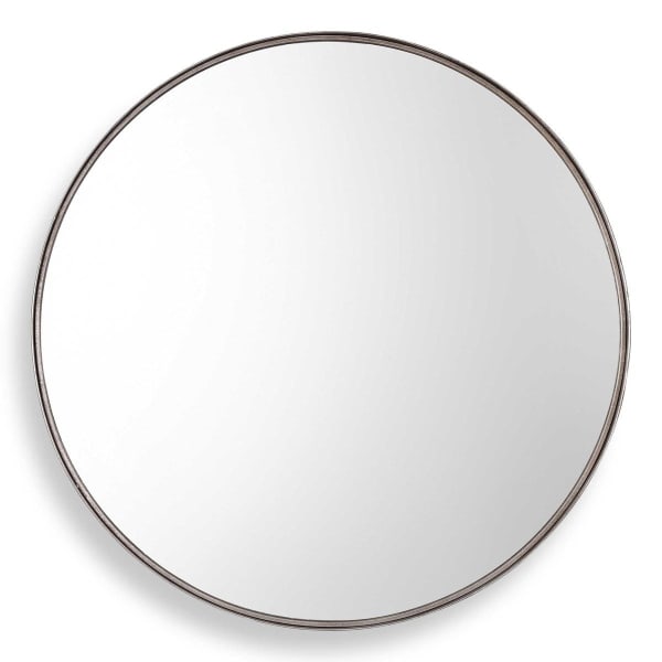 Agoura - 48" Round Mirror - Silver