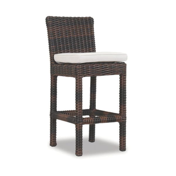 Montecito - Barstool, With Self Welt - Canvas Flax / Dark Brown