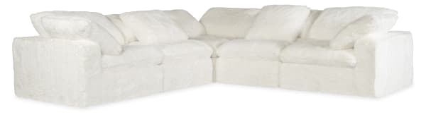 SS - Barefoot 5-Seat Sectional - White