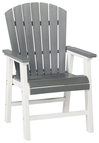 Transville - Gray/white - Arm Chair (2/cn)