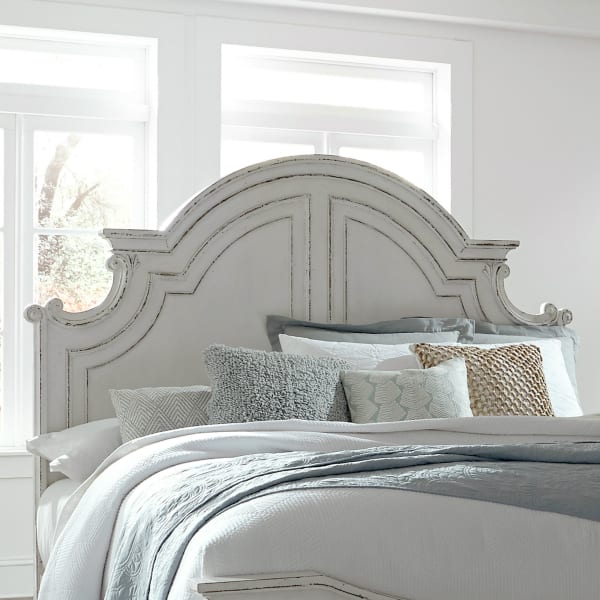 Magnolia Manor - King Panel Headboard - White