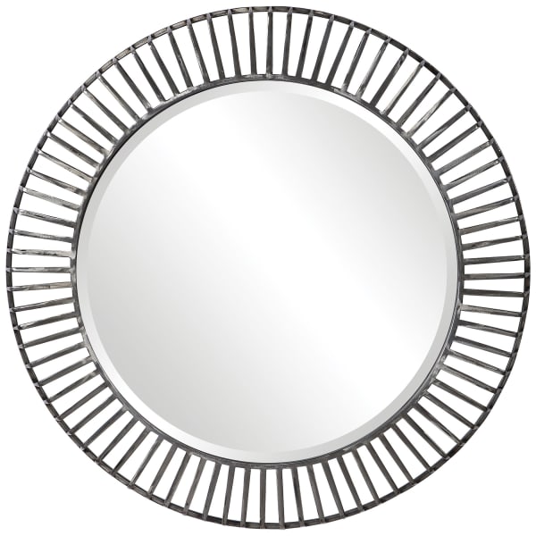 Uttermost Schwartz Metal Round Mirror