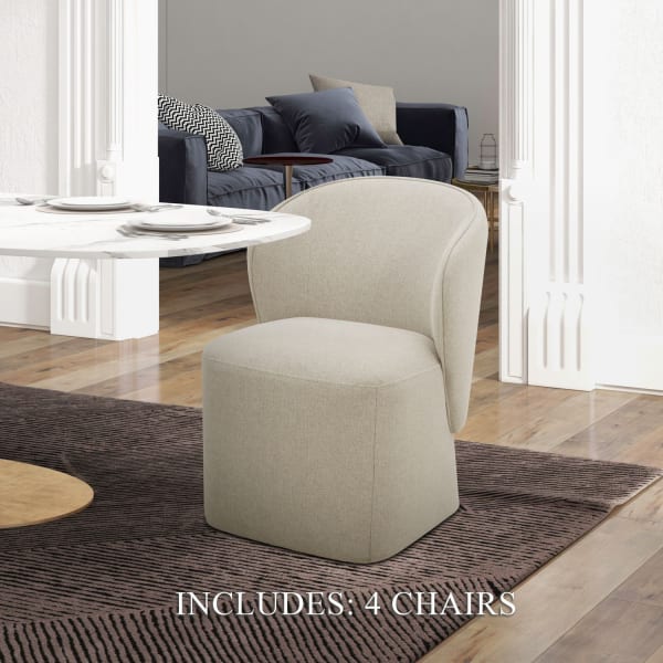Accent Dining - Accent Dining Chairs (Set of 4) - Beige
