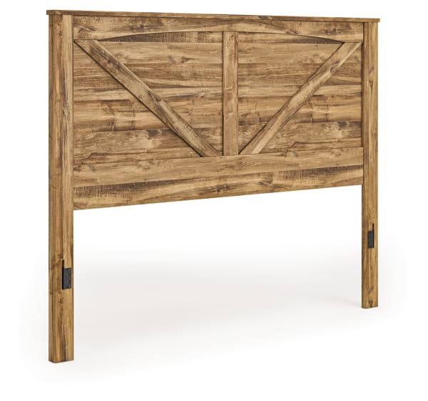 Maystonna - King Crossbuck Panel Headboard - Brown