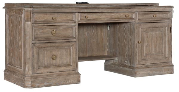 Work Your Way - Computer Credenza - Light Brown