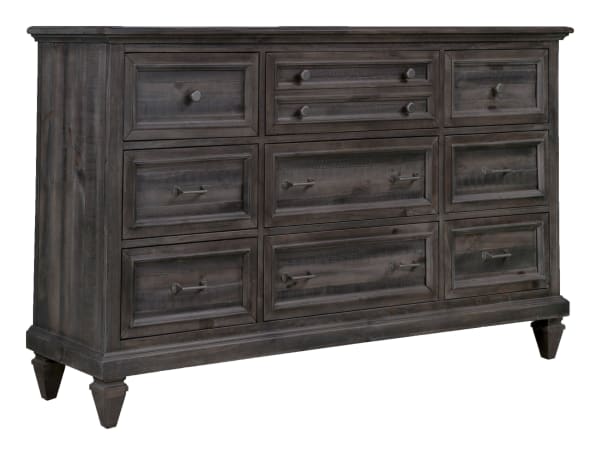 Calistoga - 9 Drawer Dresser - Weathered Charcoal