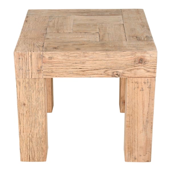 Evander - Side Table Aged Oak - Beige