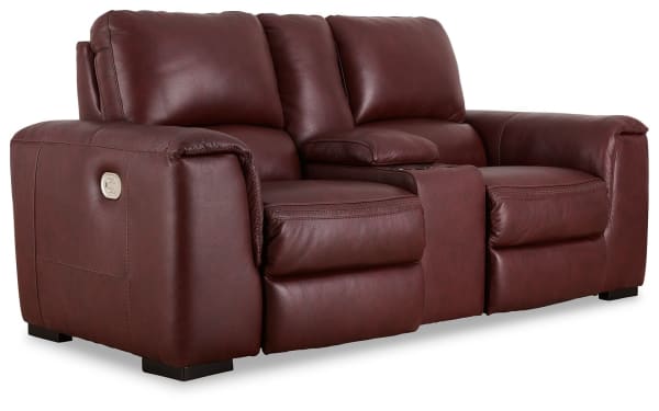 Alessandro - Garnet - PWR REC Loveseat/Con/Adj HDRST