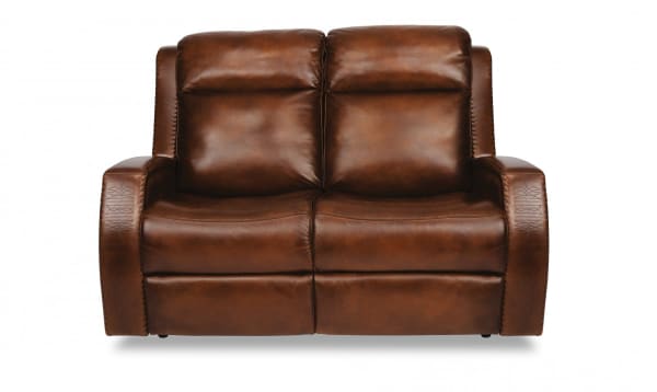 Mustang Power Reclining Loveseat with Power Headrests